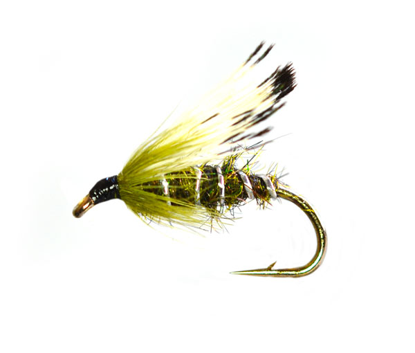 Sparkle Sooty Olive Special Wet Fly Patterns Hand Tied Trout Flies