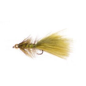 Olive Damsel Nymph Goldhead traditional attractor lure