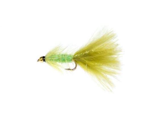 Woolybugger olive & green goldhead - Image 2