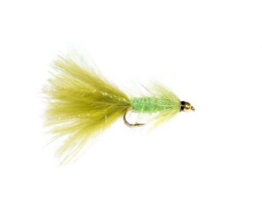 Woolybugger olive & green goldhead