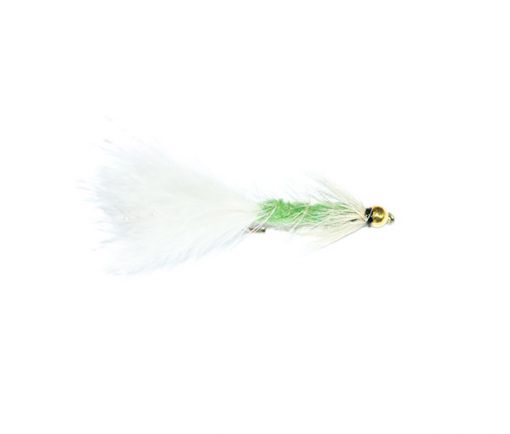 Woolybugger white & green goldhead - Image 4