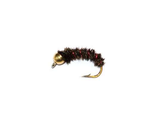 trout fishing flies Glister Bug Black