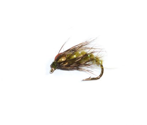 fishing flies Olive Holy Grail Nymph Gold Nugget