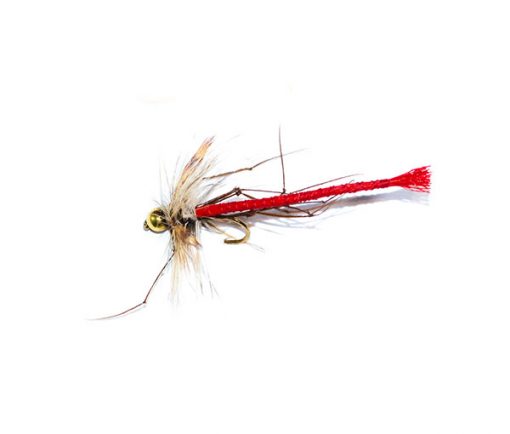 daddy long legs tyoe fishing flies gold head red detached body