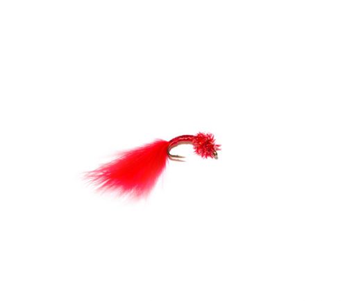 Red Fritz Marabou Blood Worm - Image 3