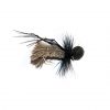 Fish Fishing Flies Brand, Natural Goddard Caddis Black Booby Head Hopper