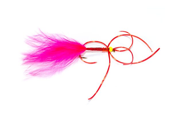 Pink Skinny Bloodworm Fluo Head