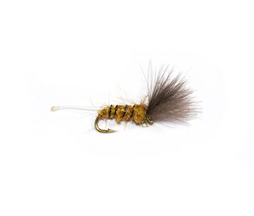 Fish Fishing Flies Little Bee Brown Nylon Tail CDC.