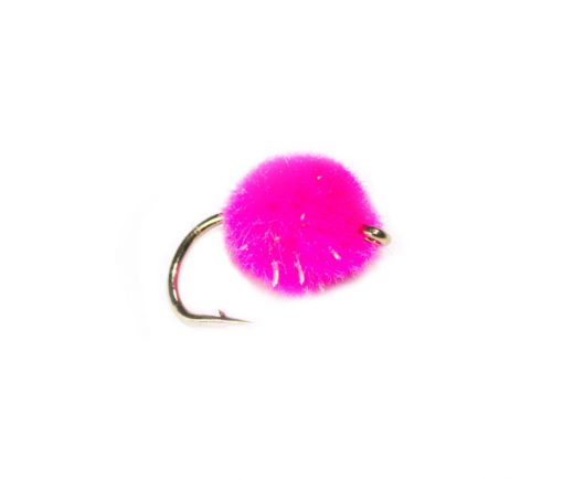 High Quality Trout Fishing Flies, Day Glo Pink Crystal Egg