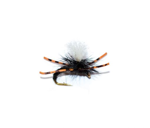 Kicking Klinkhammer Black with legs. Fish Fishing Flies quality.