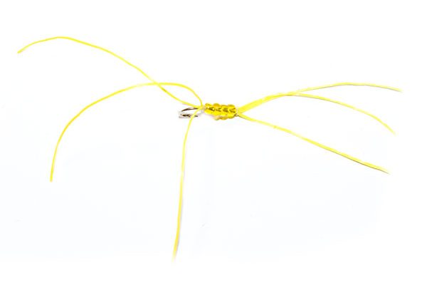 Yellow Bead Flexi Floss Critter Bloodworm