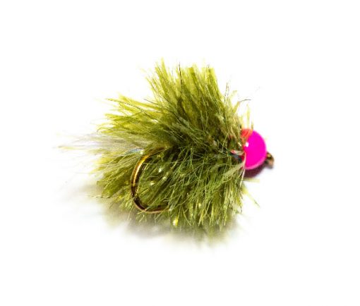 Fish Fishing Flies brings you the superb range of trout fishing flies online. Pink Hot Head Olive Blob