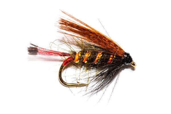 Red Ribbed Sooty Trout Fishing Fly