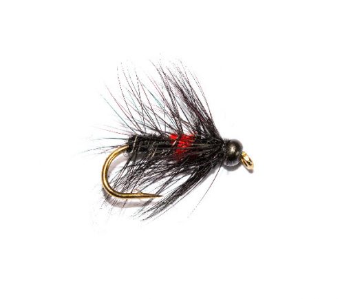 Black Hot Head Bibio Fishing Fly Fish Fishing Flies