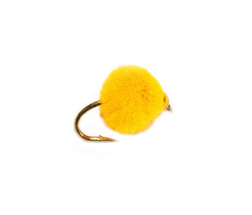 Trout Flies, Gold Nugget Bright Orange Egg