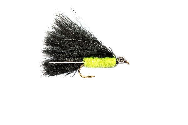 Fish Fishing Flies, Silver Flash Bead Eyes Black Tadpole