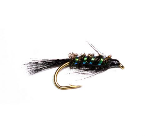 Black Holographic Devil Nymph Fish Fishing Fly