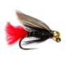 Gold Tungsten Head Black Winged Spider Jig Nymph