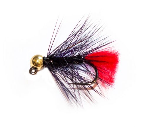 Gold Tungsten Head Black Zulu Jig Nymph - Image 3