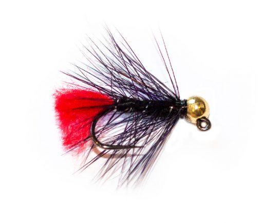 Gold Tungsten Head Black Zulu Jig Nymph - Image 4