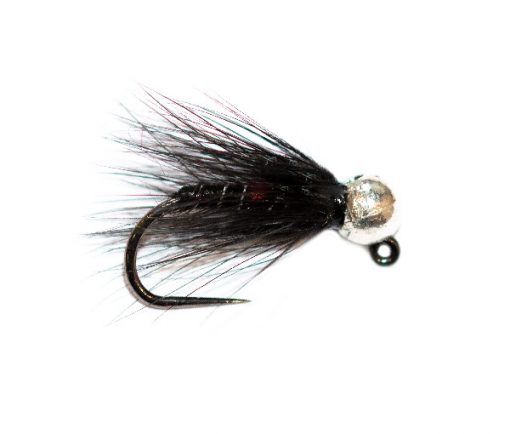 Silver Tungsten Head Black Bibio Spider Nymph - Image 5