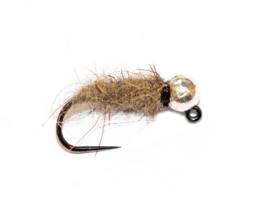 Fishing Fly - Silver Tungsten Nymph Hares Ear Rough Body