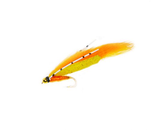 Goldhead Flexi Orange Zonker Trout Fishery Lure Fly