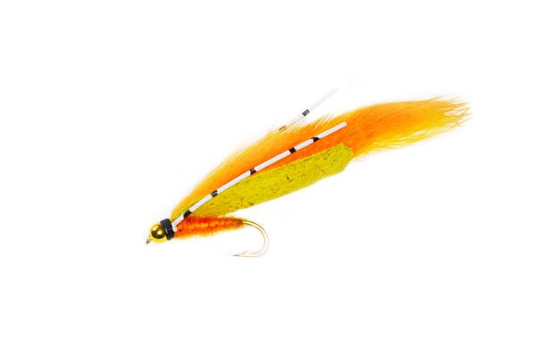 Goldhead Flexi Orange Zonker Trout Fishery Lure Fly