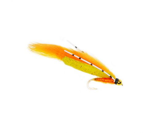 Goldhead Flexi Orange Zonker Trout Fishery Lure Fly