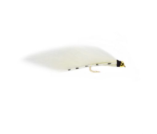 Nugget Flexi Legs White Zonker Trout Fishing Flies