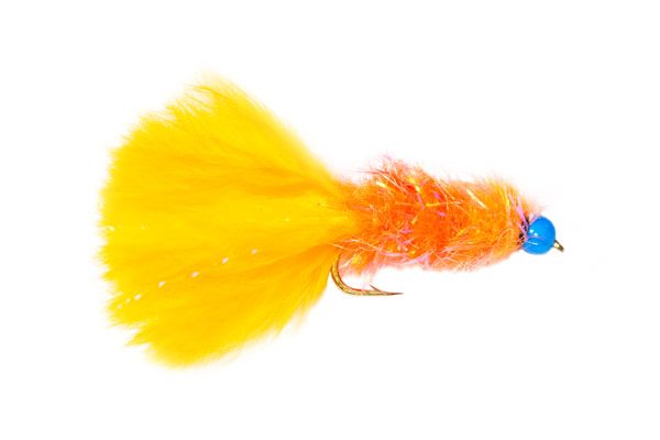 Hot Orange Hothead Tadpole Damsel Fly