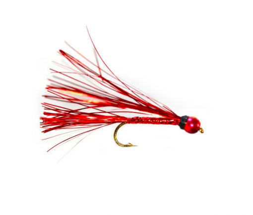 Rainbow Head Sparkler Red Trout Fly