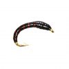 UV Fluo Rib Black Epoxy Buzzer Brown Trout Fly