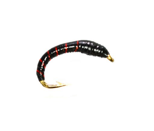 UV Fluo Rib Black Epoxy Buzzer Brown Trout Fly