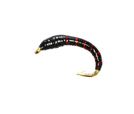 UV Fluo Rib Black Epoxy Buzzer Brown Trout Fly