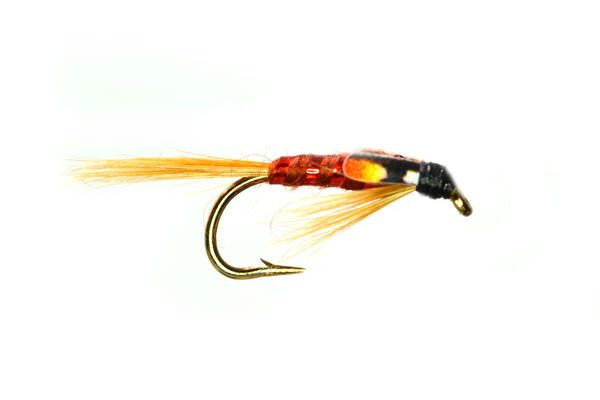 Red Ribbed Brown SJC Diawl Bach Nymph