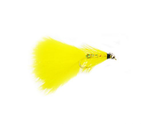 Yellow Dancer Bead Chain Eyes Top Winning Trout Flies