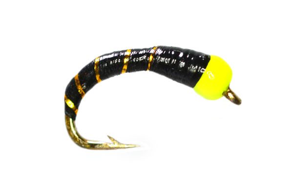 Gold Ribbed Fluo Head Black Epoxy Buzzer