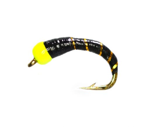 Gold Ribbed Fluo Head Black Epoxy Buzzer - Image 2