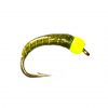 Yellow Fluo Head Olive Epoxy Buzzer Fishery Flies