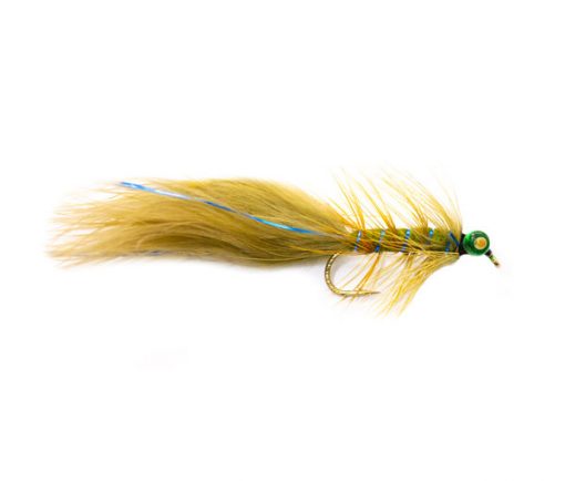 Green Glass Pond Nymph Damsel Blue Flasher Trout Fly