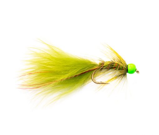 Green Hot Head Red Flash Damsel Trout Fishery Lure