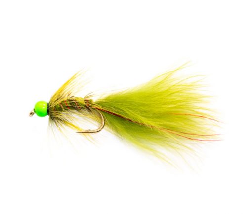 Green Hot Head Red Flash Damsel Trout Fishery Lure