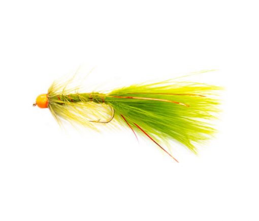 Orange Head Red Flash Damsel Trout Fishing Flies