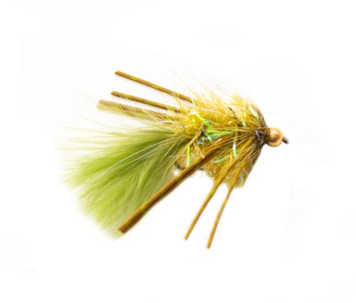 Fritz Olive Leggy Damsel Goldhead Trout Fishery Lure