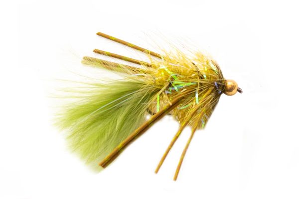 Fritz Olive Leggy Damsel Goldhead Trout Fishery Lure