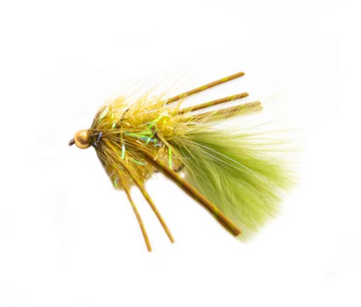 Fritz Olive Leggy Damsel Goldhead Trout Fishery Lure