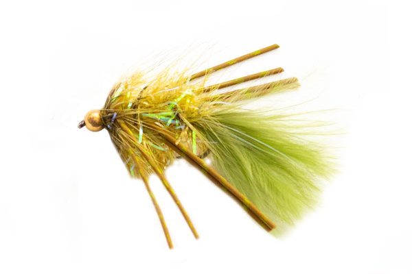 Fritz Olive Leggy Damsel Goldhead Trout Fishery Lure