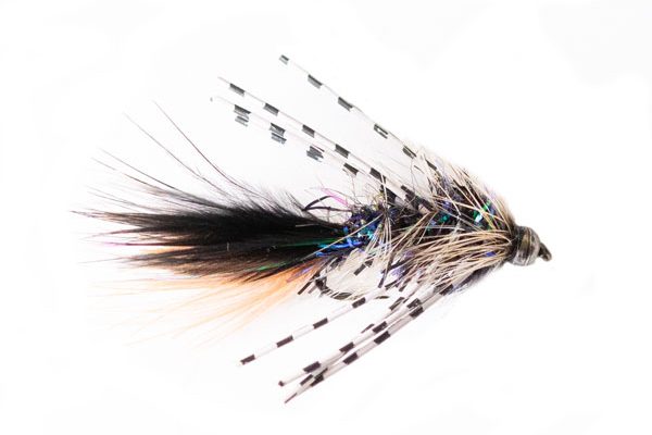 Gunmetal Head Leggy Black Bugger Trout Flies For Fishery