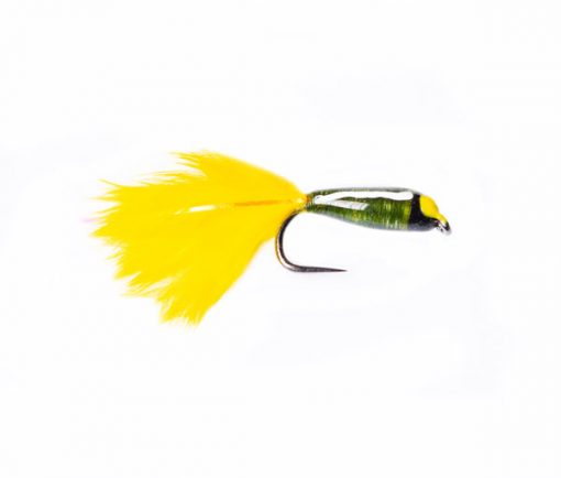Olive Sunburst Lead Stalking Bug Trout Fishery Flies